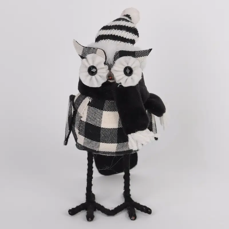 Owl with top hat and scarf