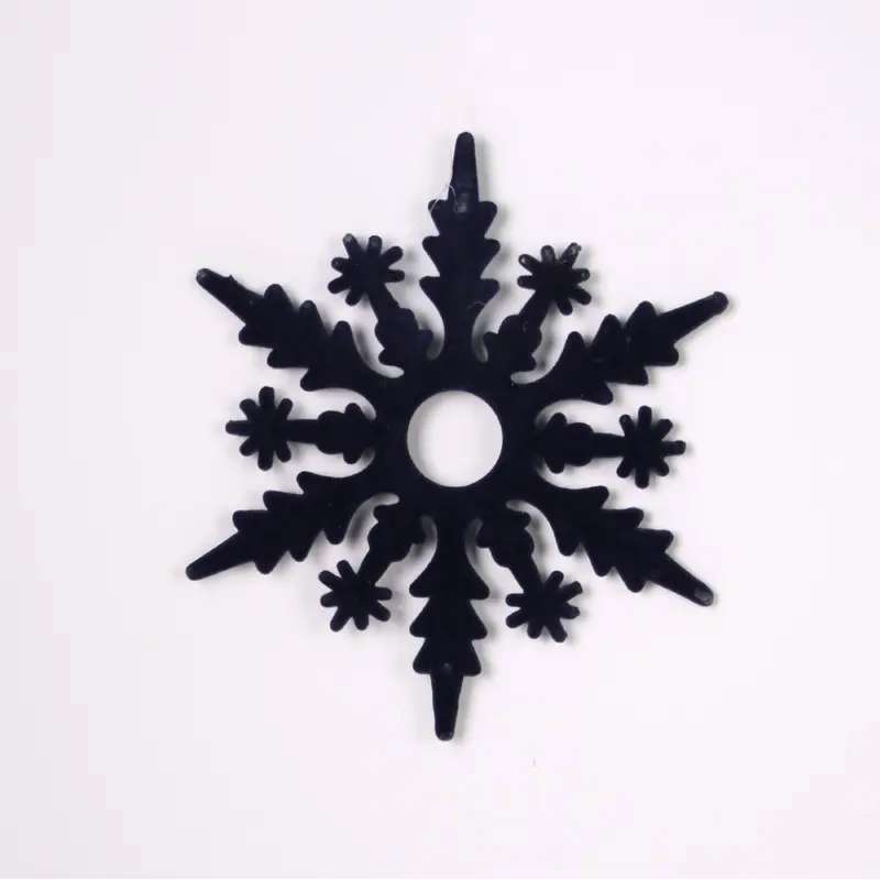 Plastic blue snowflake ornament