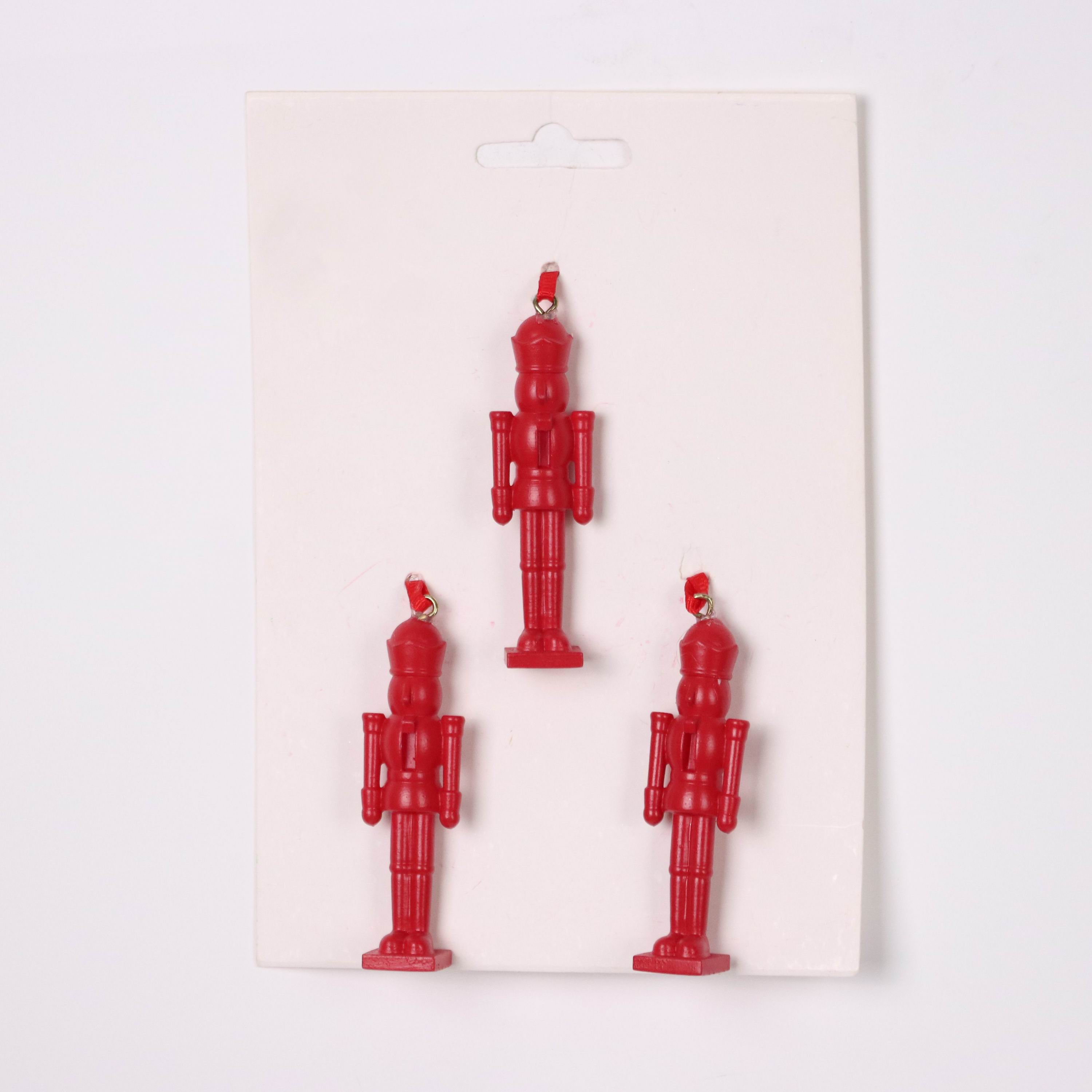 Plastic red soldiers ornament