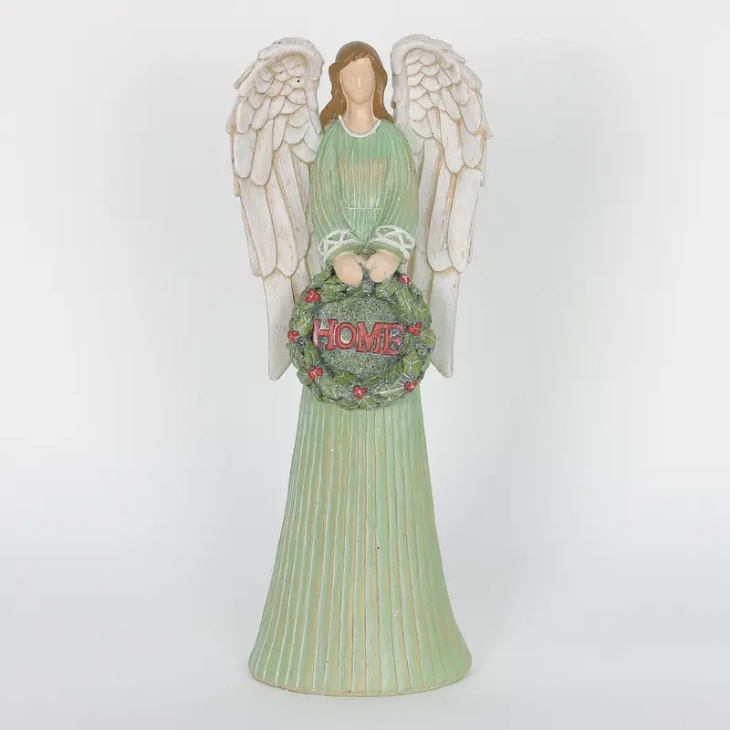 Polyresin light green angel