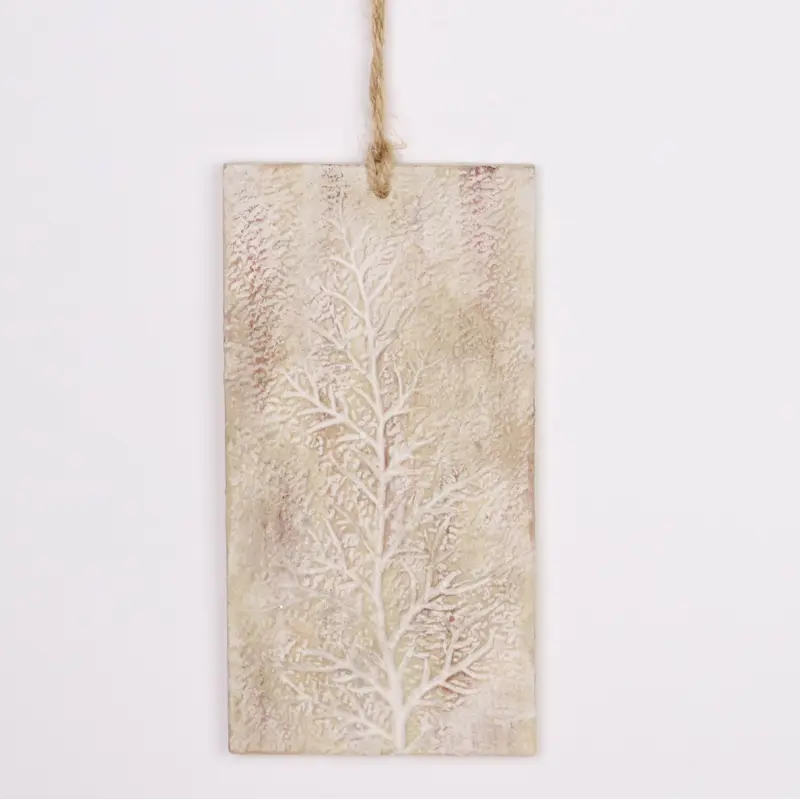 Wooden tag ornament