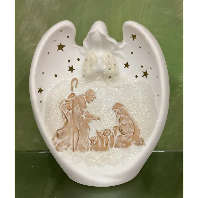 Xmas Nativity/ Holy Family With Angel