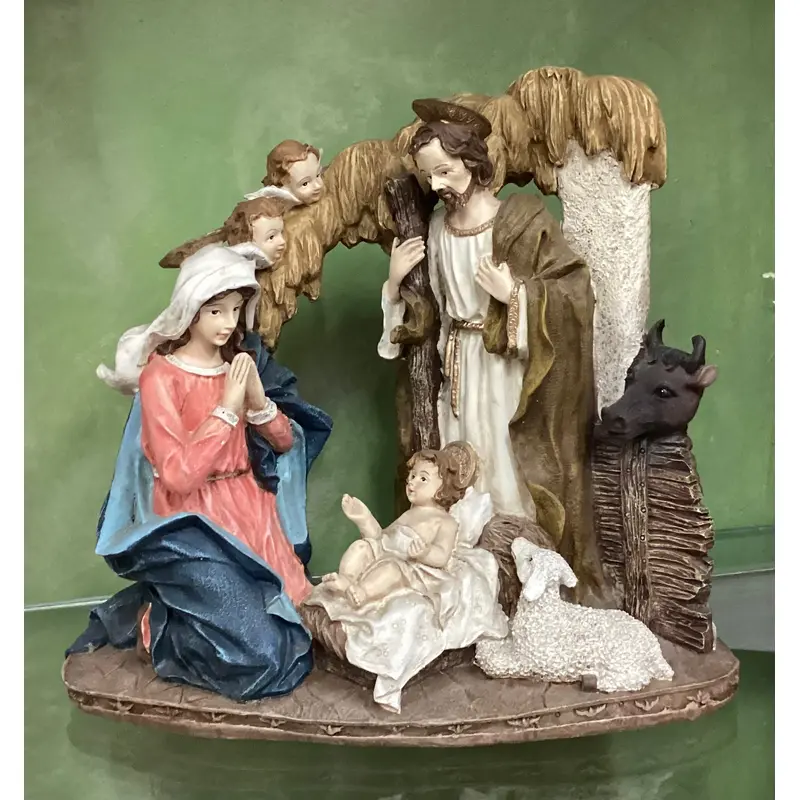 Xmas Polyresin Nativity/ Holy Family