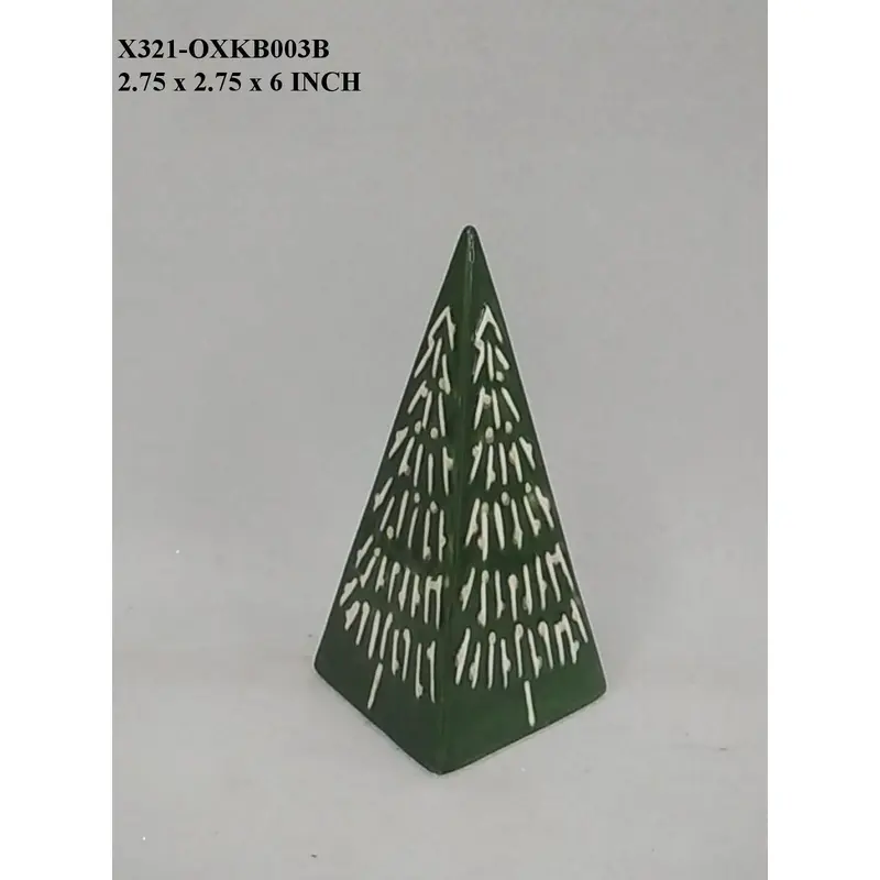 Ceramic Pyramid Shape Decor