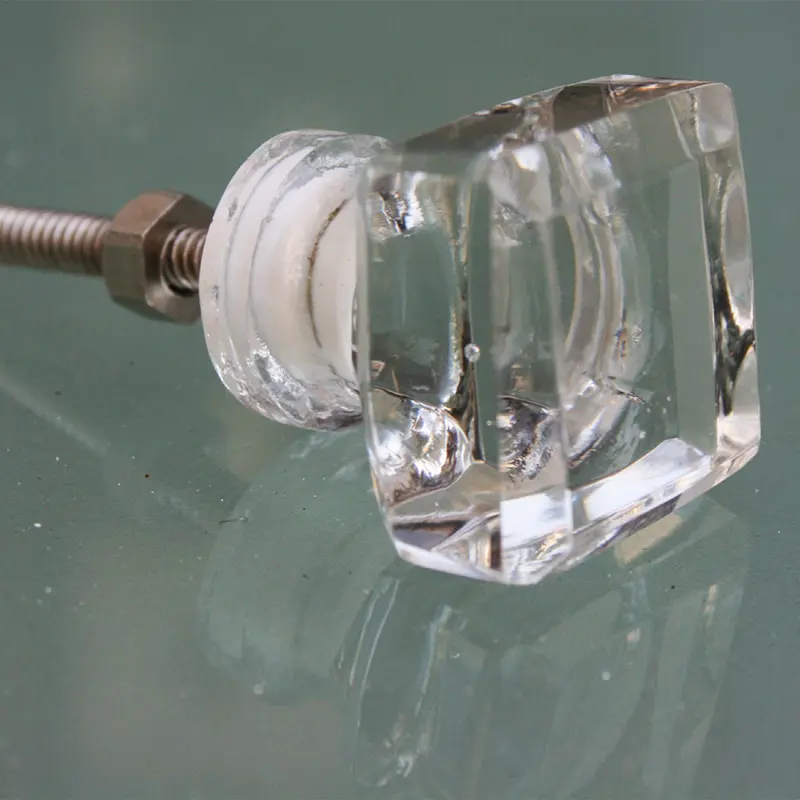 Door Knob Glass Square Small set of 2