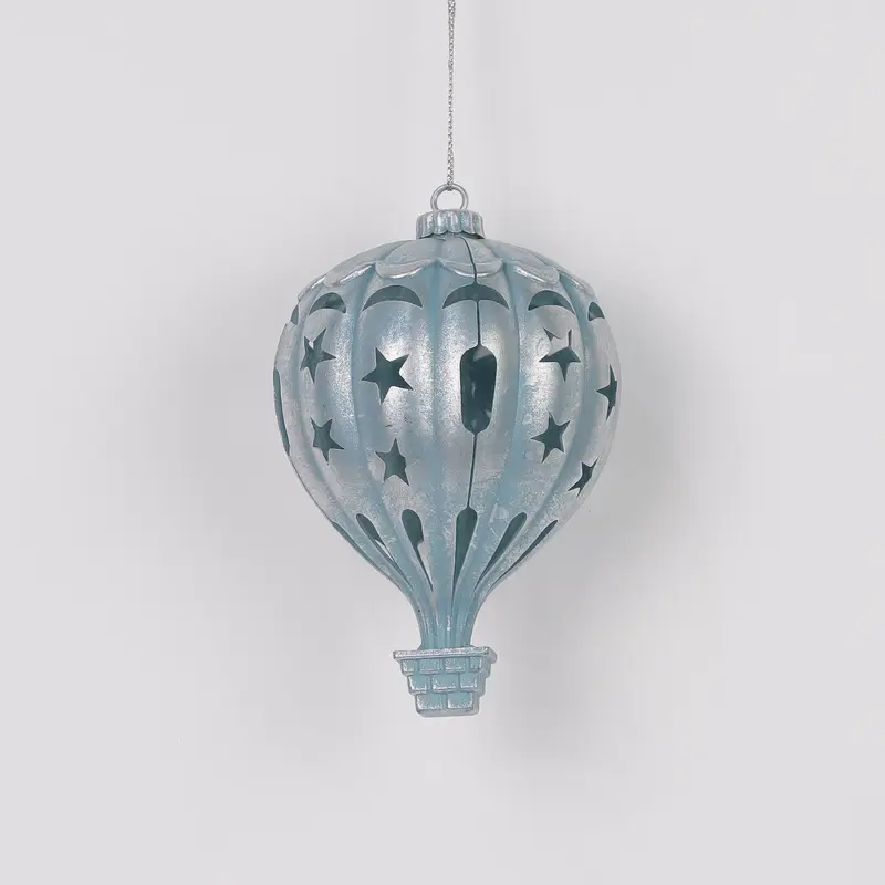 Plastic hot air balloon ornament
