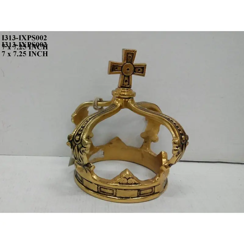 Polyresin Gold Antique Crown