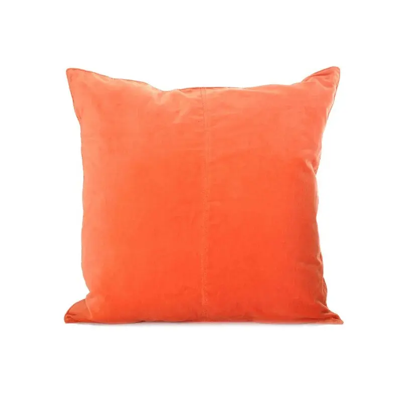 Velvet Base Orange Cushion
