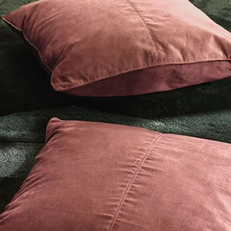 Velvet Base Rose Cushion