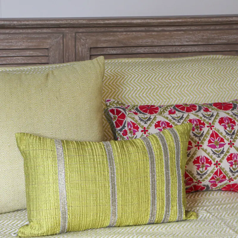 Cushion Cover Astana Lime &  Stone