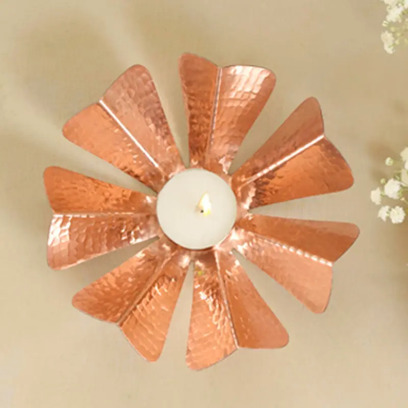 Hand Beaten Sepiole Tea Light Holder