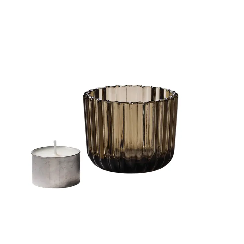 Momentum Tealight Holder Smoke Brown