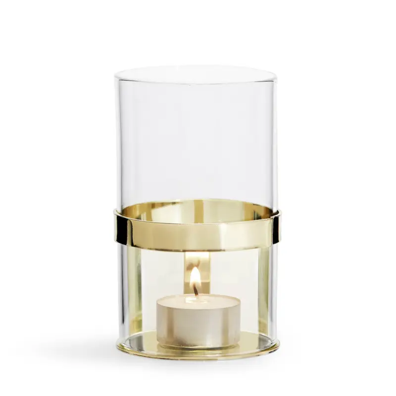 Sagaform Small Gold Lantern and Tealight Holder