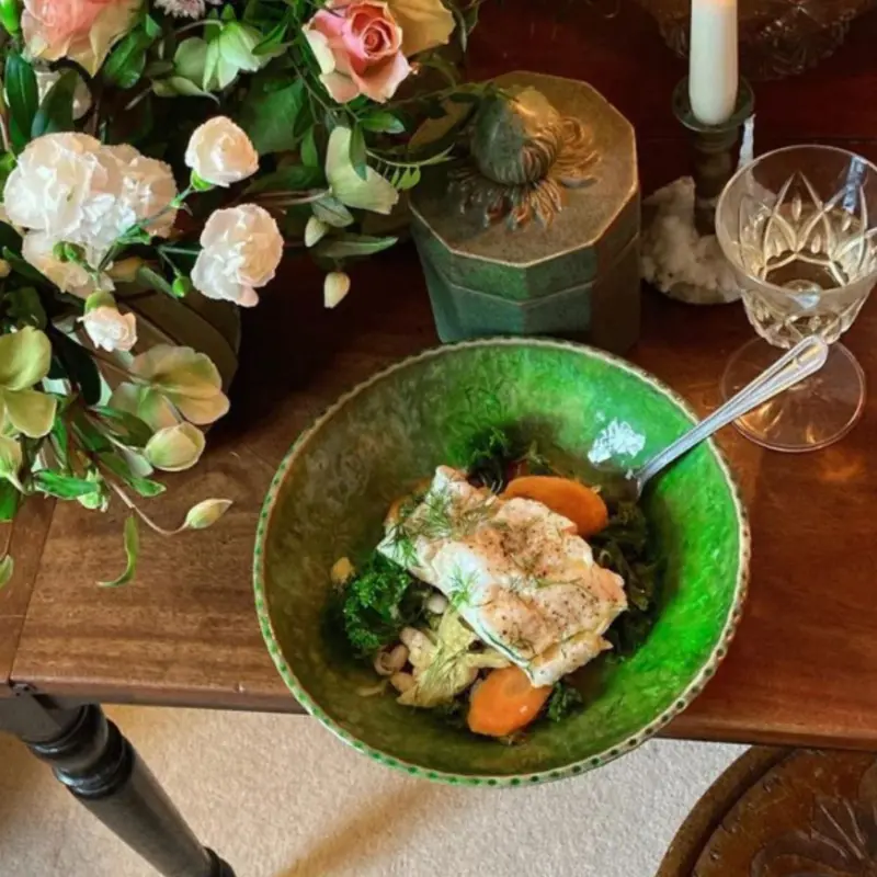 Small Serving Bowl Seaweed