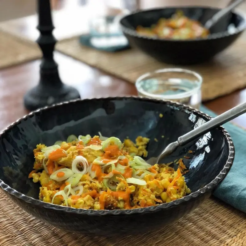 Small Serving Bowl Thunder