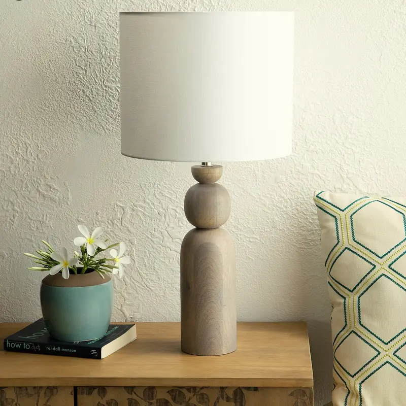 Tall Boy Mango Wood Table Lamp