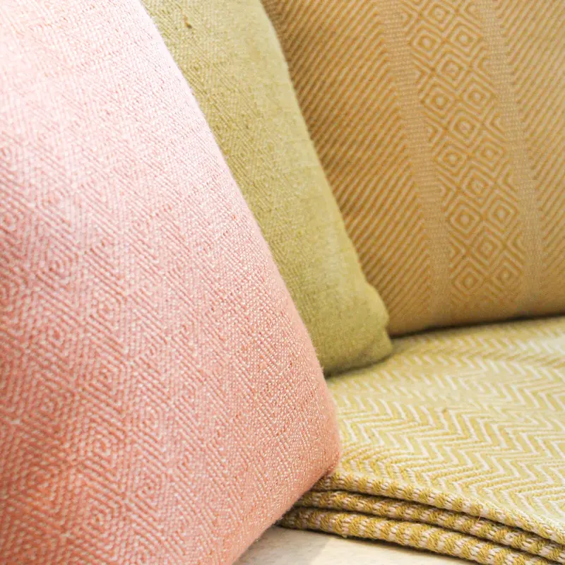 Coral Diamond Cushion