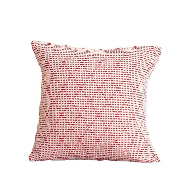 Cotton Cushion Portuguese Mosaic Red