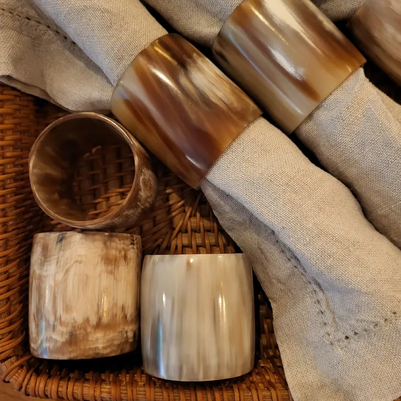 Handcrafted Horn Napkin Rings