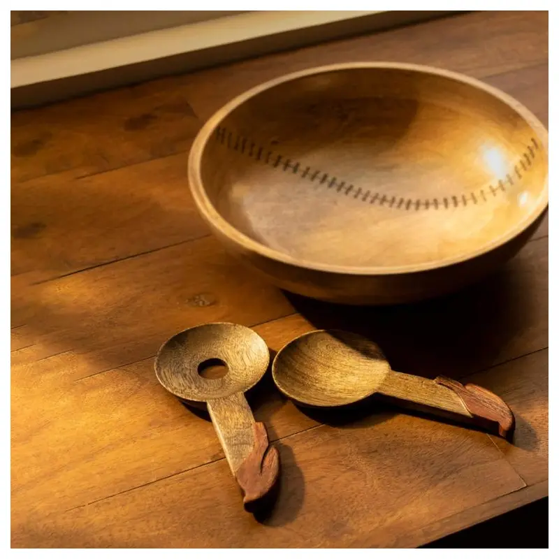 Mango Wood Salad Spoon Set of 2