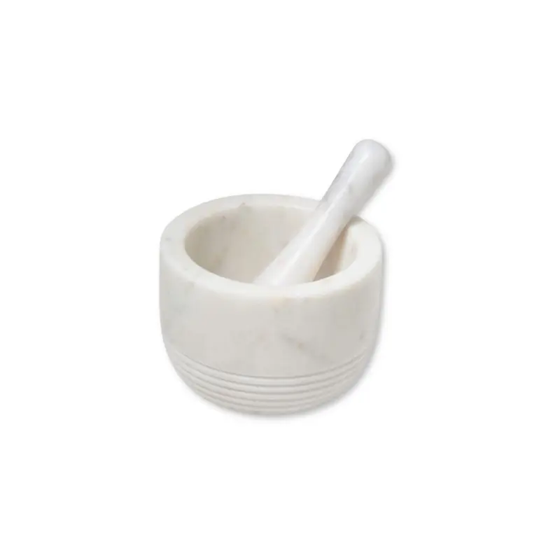 White Marble Mortar & Pestle