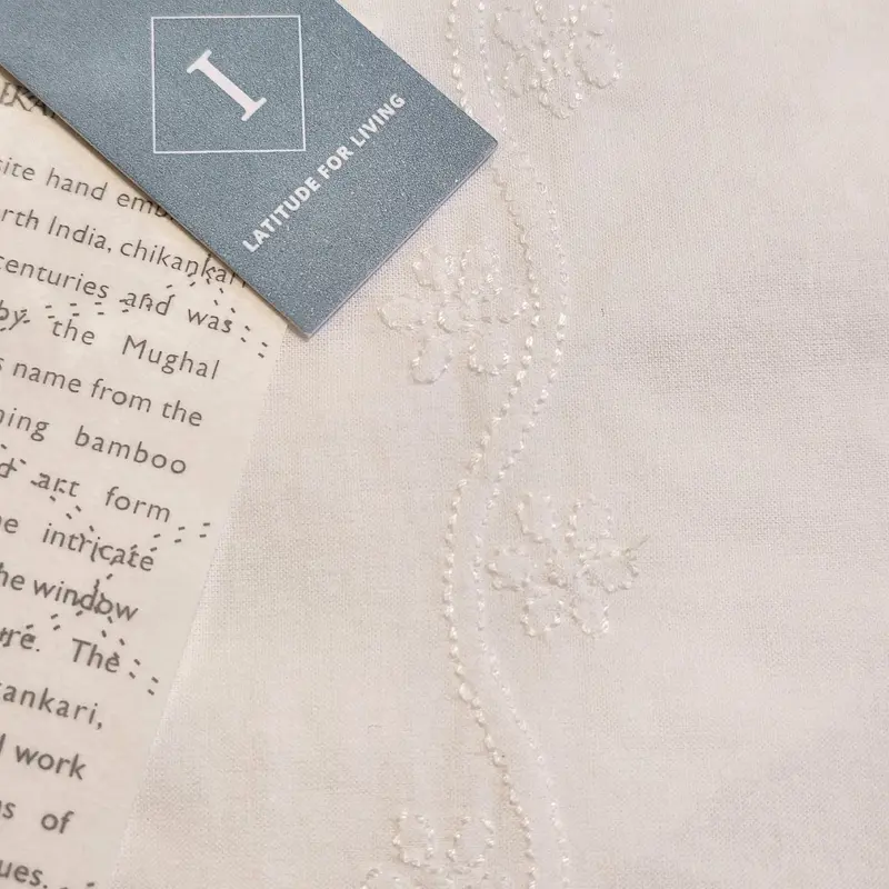 Baby Sheet Lucknowi White 75x100 cm