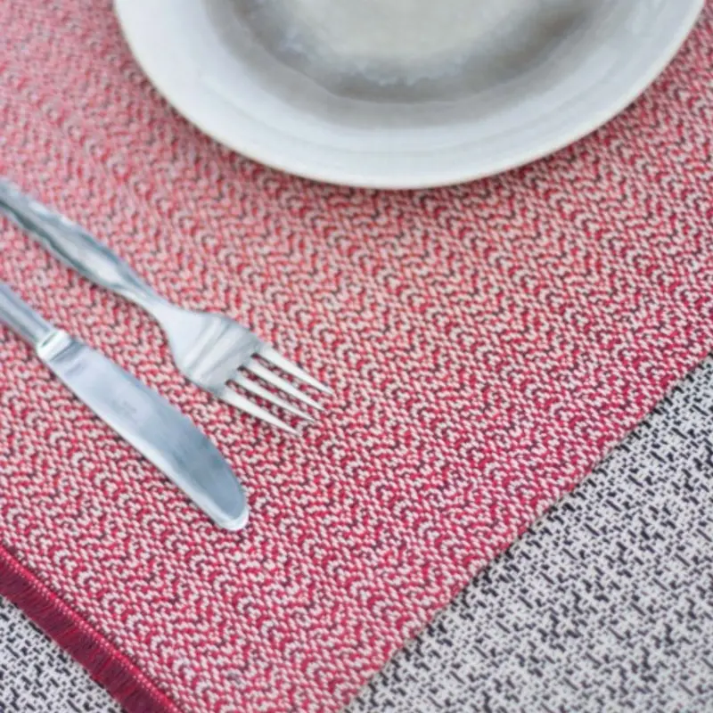 Cotton Placemat Cloud Red/Bordeaux