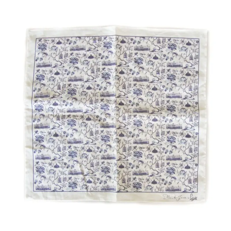 HK Toile Series Napkin Blue