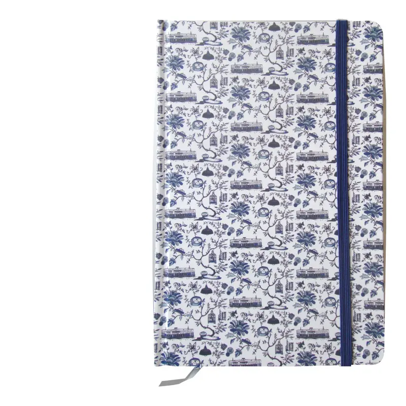 HK Toile Series Notebook Blue