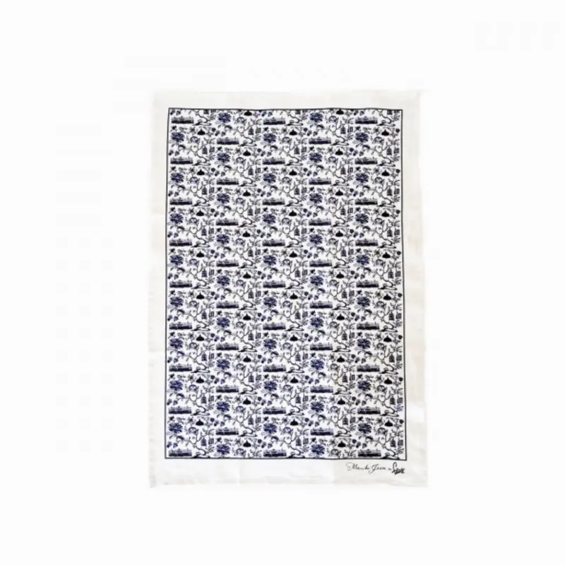HK Toile Series Tea Towel Blue