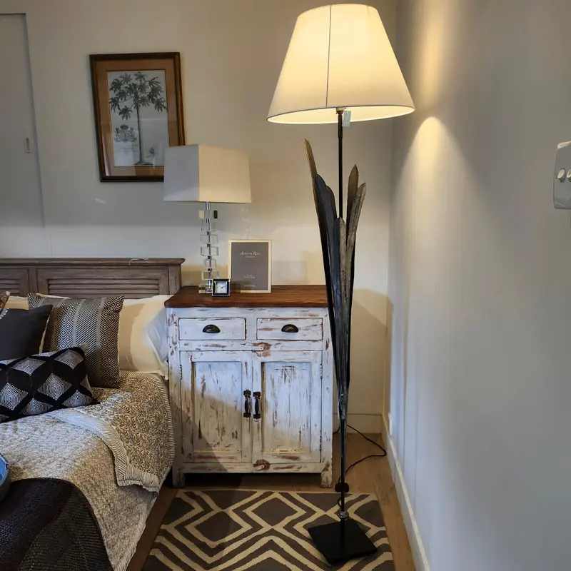 Linen Lamp Shade Off White