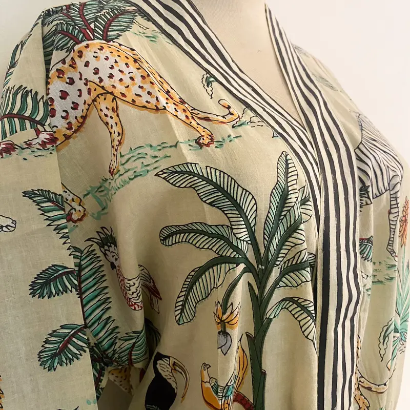 Robe Cotton Block Print Safari