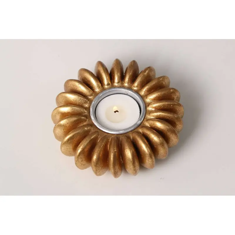Seed Tea Light Holder Gold