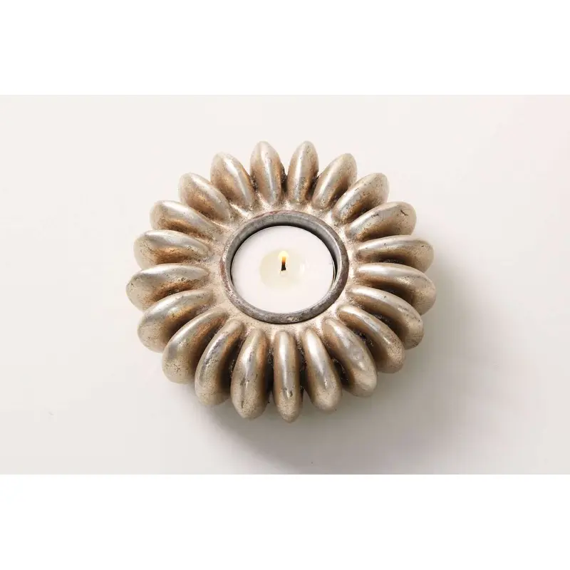 Seed Tea Light Holder Silver