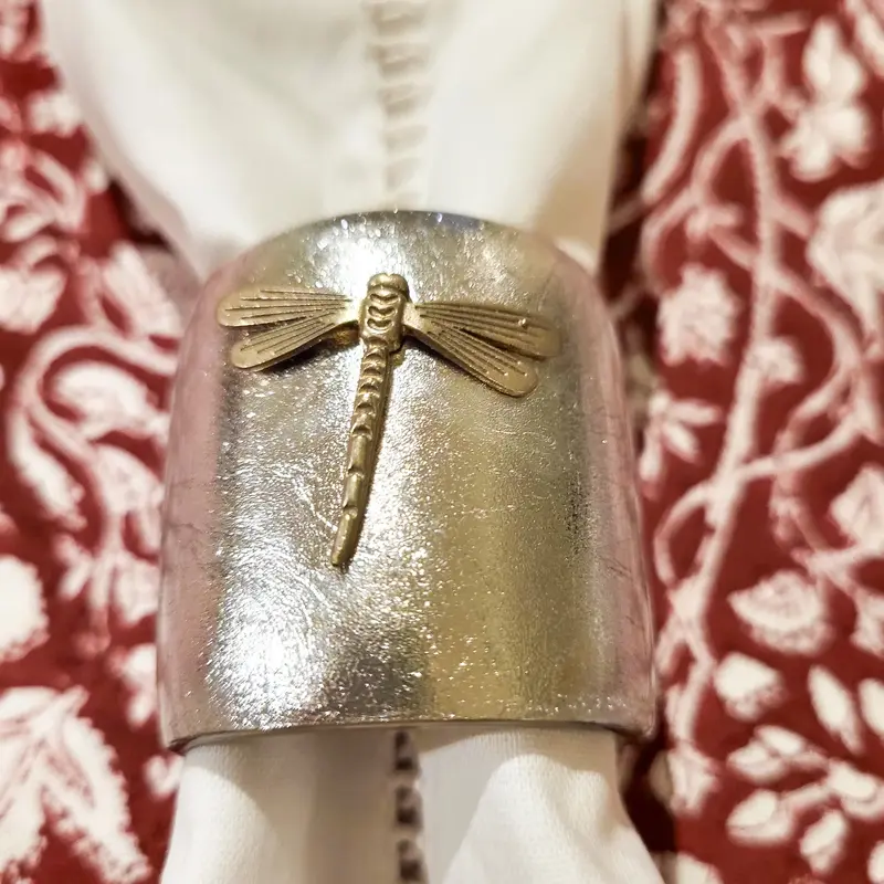 Silver Napkin Rings Set of 6