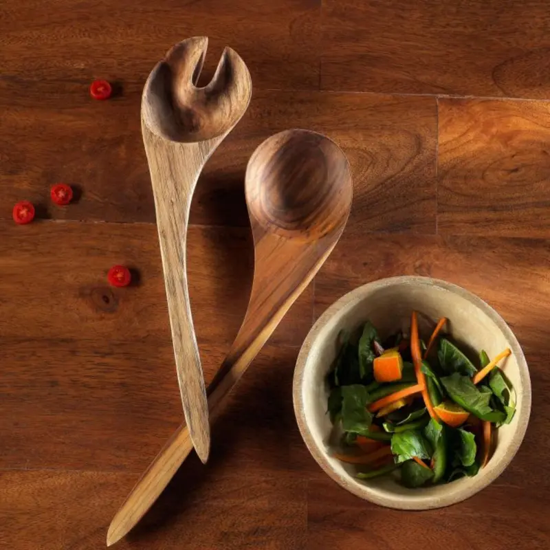 Teak Wood Salad Serving Spoon