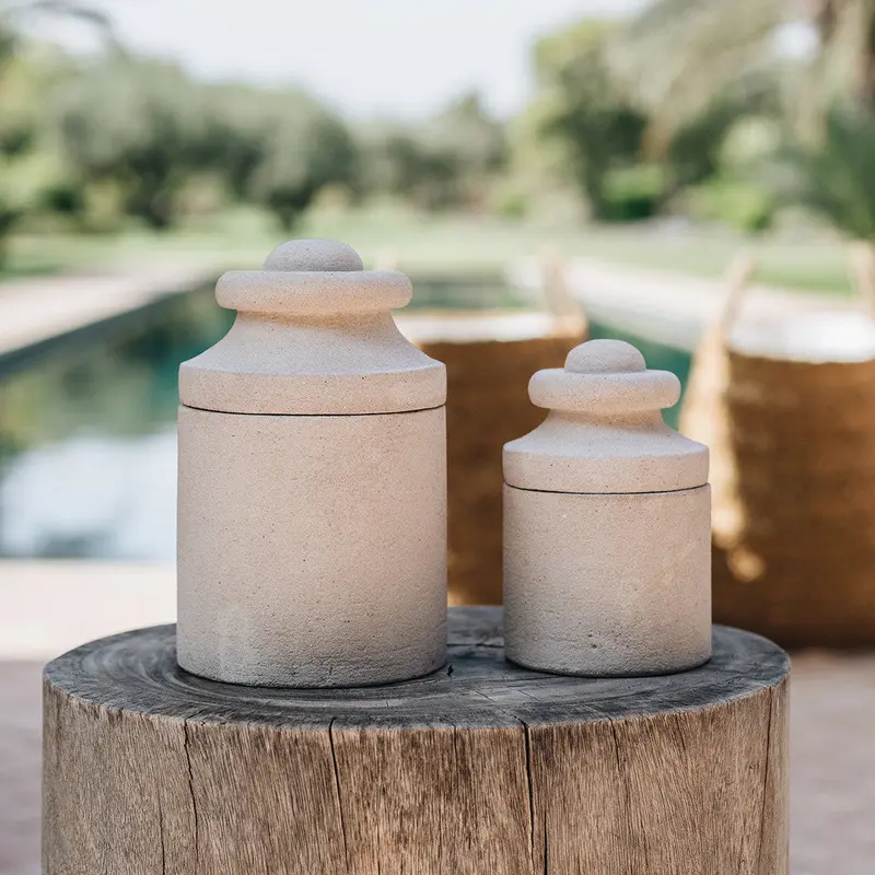 Travertin Agafay Cactus Candle