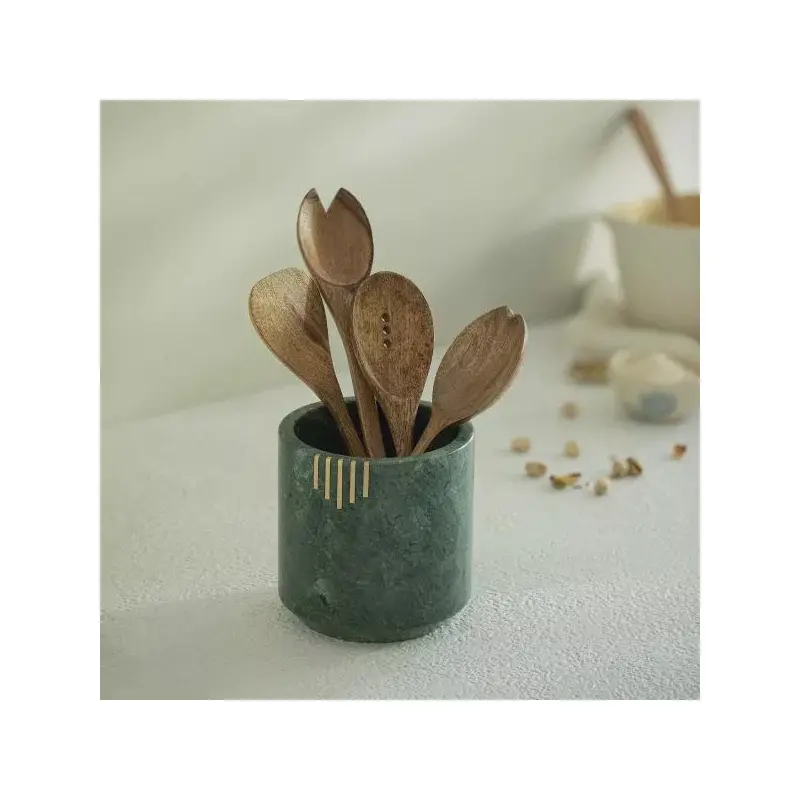 Verde Marble Utensil Holder