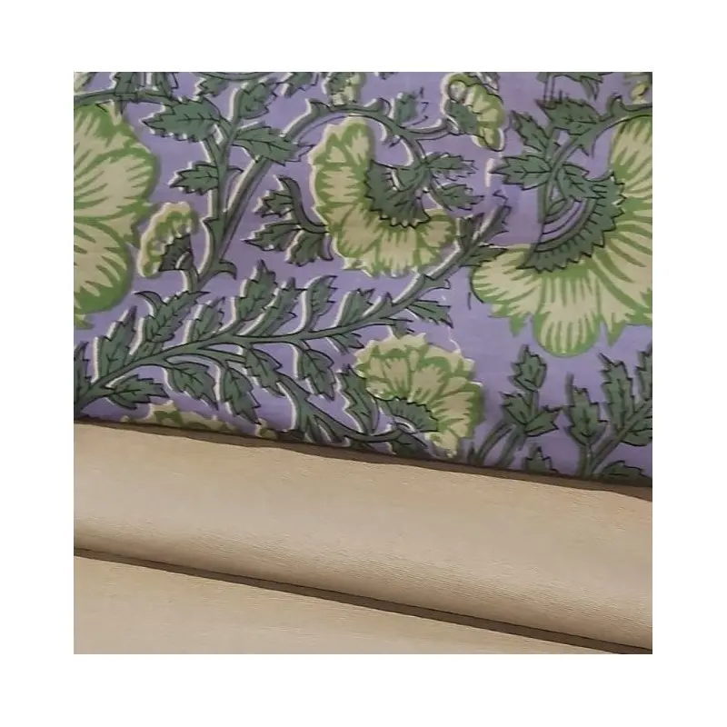 Block Print Runner Summer Purple/Green