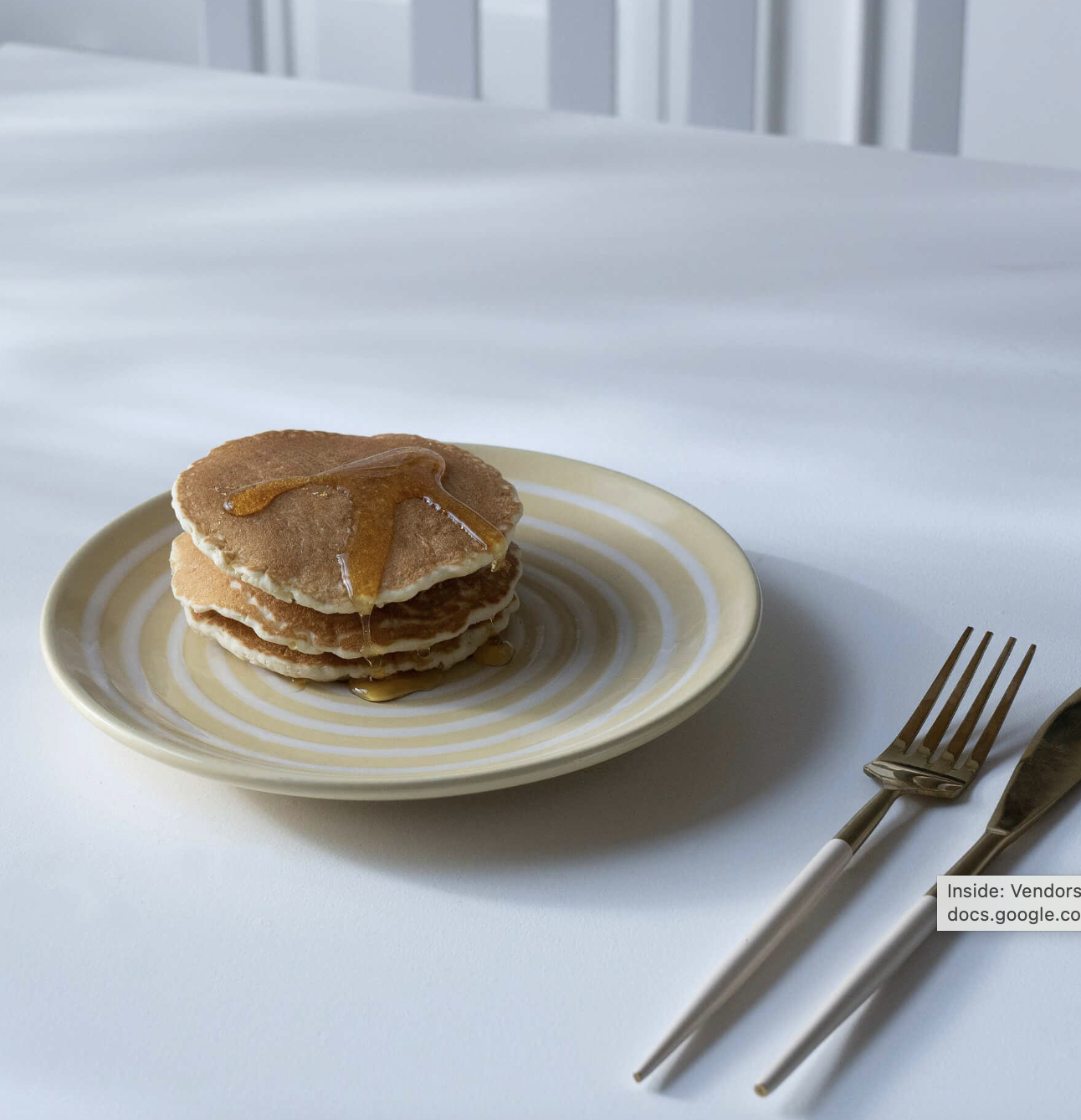 Ceramic Breakfast Plate Stripes Lemon