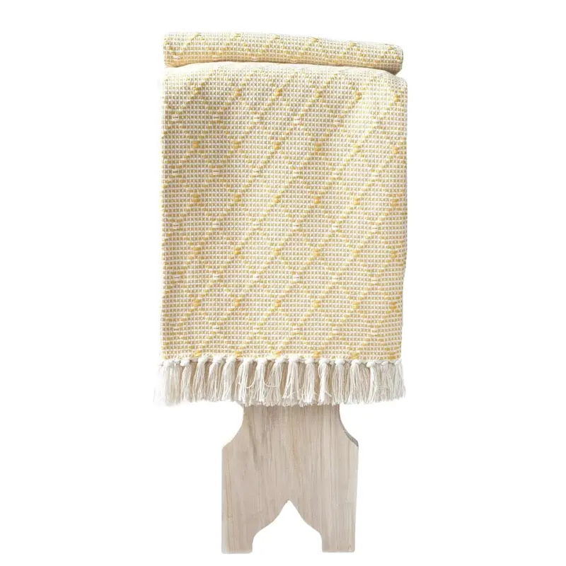 Cotton Throw Portuguese Mosaic Yellow