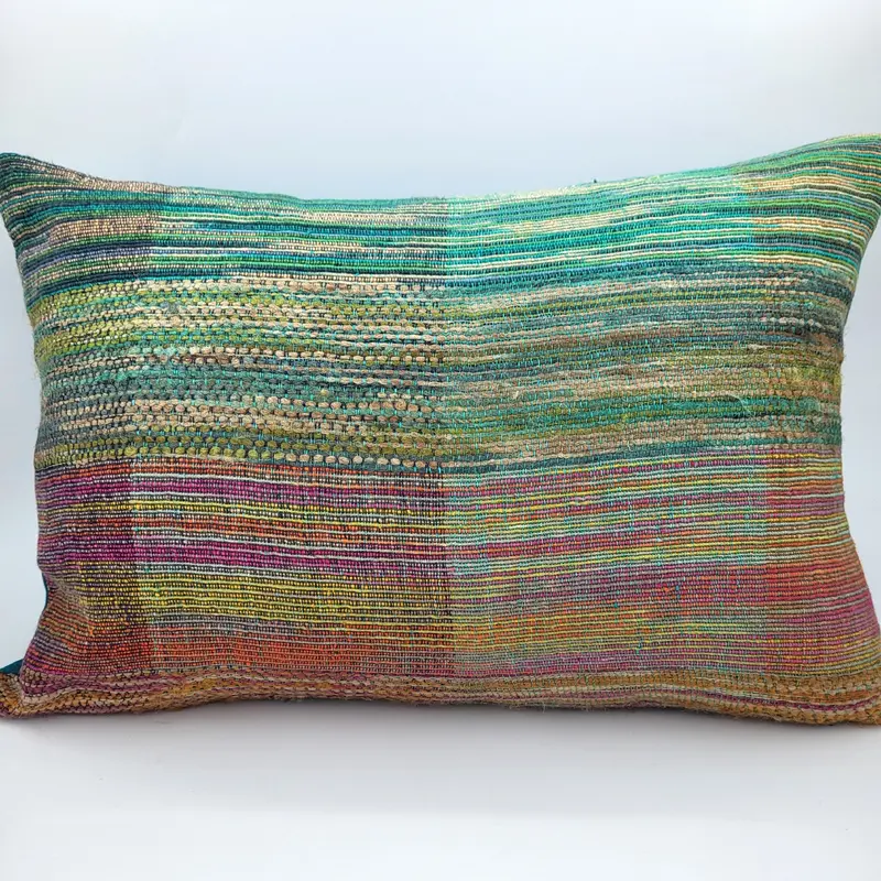 Handwoven Cushion Rainbow