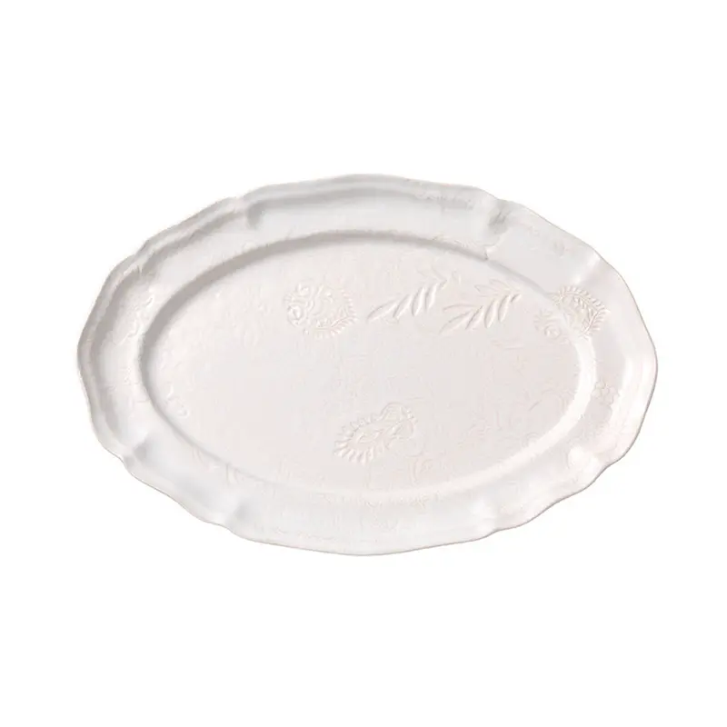 Large Oval Dish White