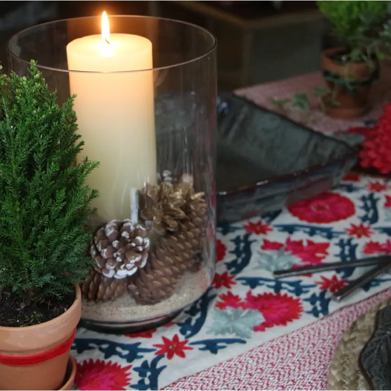 Pillar Candle Ivory 7.5cm Dia