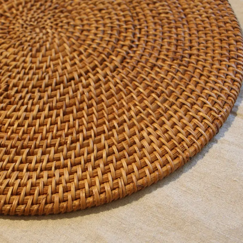 Rattan Placemat Round 35cm