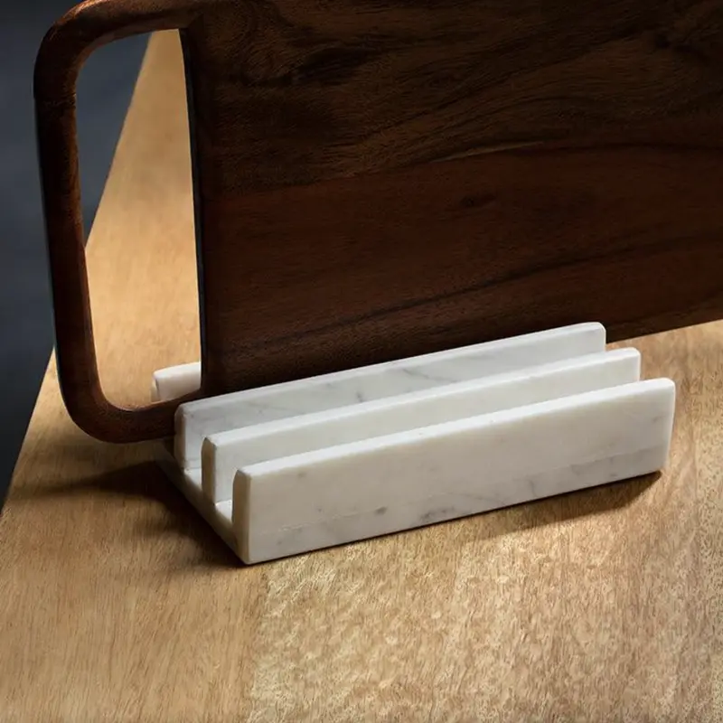 Zigzag Marble Chopping Board Stand