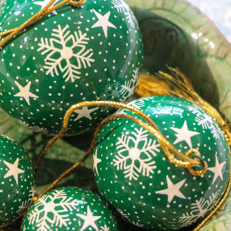 Ball Snowflake Green