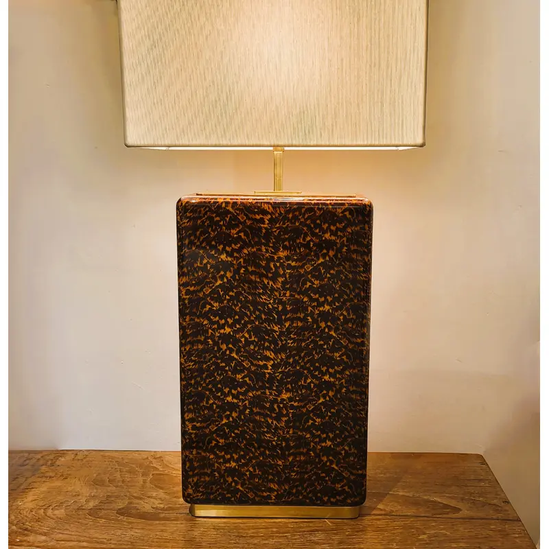 Faux Tortoise Shell Lamp
