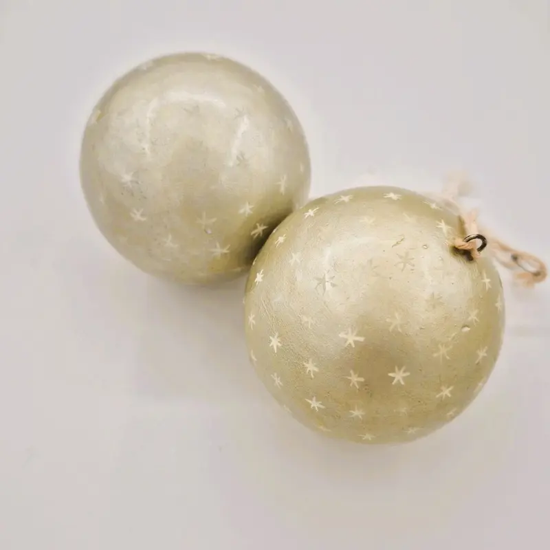 Hand Painted Star Bauble 7cm