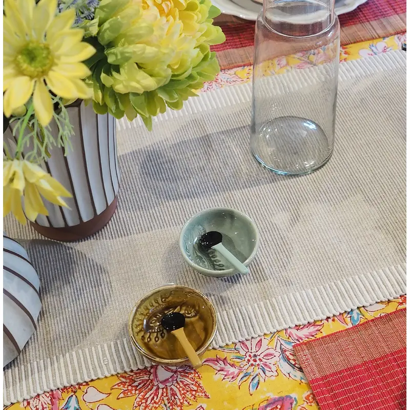 Ribbed Woven Runner Natural